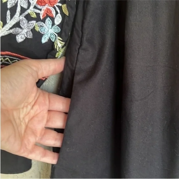 Free People Fleur Du Jour Embroidered Off Shoulder Mini Dress XS - Picture 4 of 11